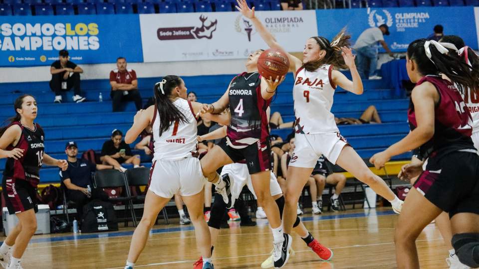 BASQUETBOL DE SONORA VA POR DOS OROS Y PAR DE BRONCES EN LA OLIMPIADA NACIONAL 
